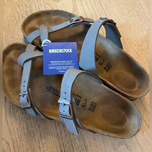 Gently used size 39 Stone Birkenstock Mayari sandals